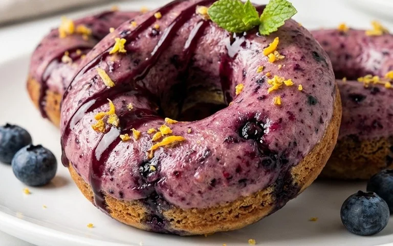 Wild Blueberry Cake Donuts
