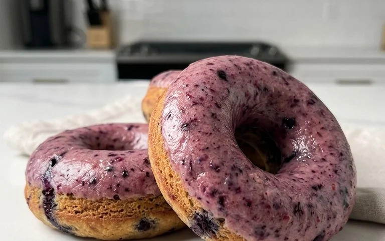 Wild Blueberry Cake Donuts