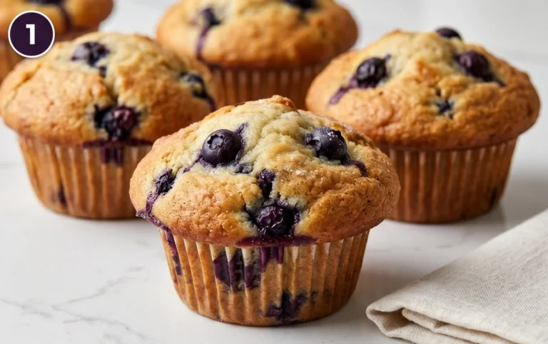 Sour Cream Blueberry Muffins
