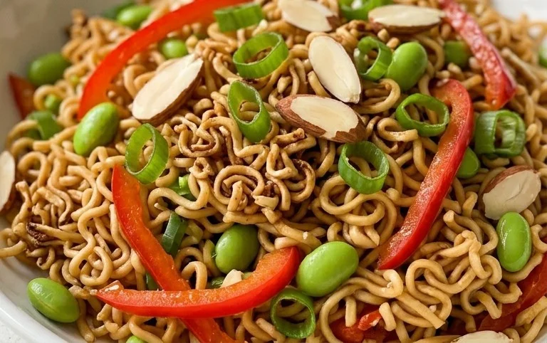 Crunchy Asian Ramen Noodle Salad Recipe