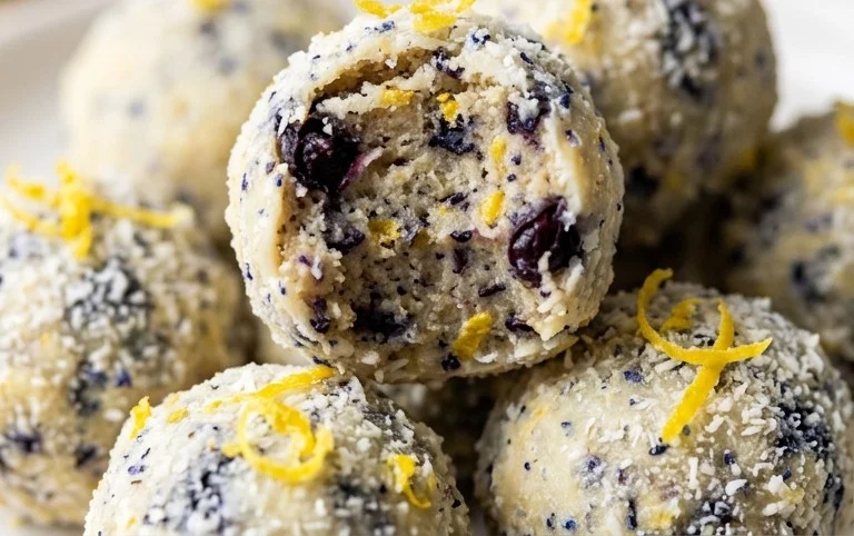 LEMON BLUEBERRY TRUFFLES 