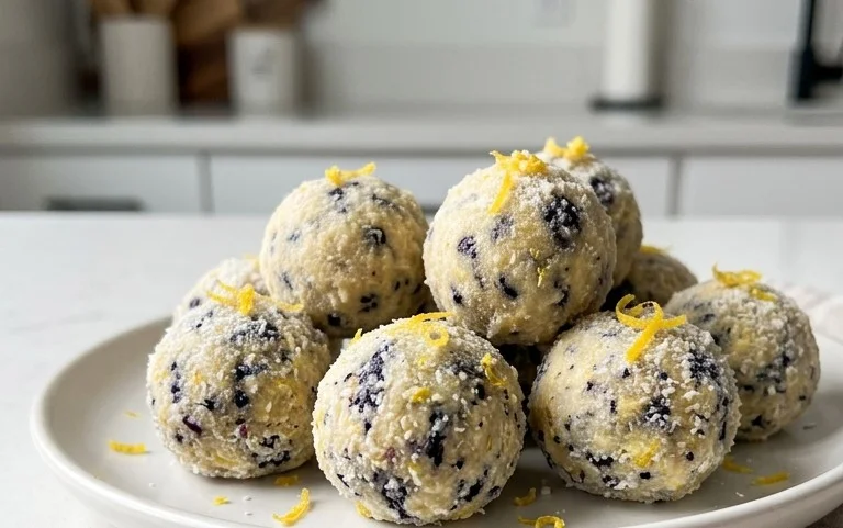 LEMON BLUEBERRY TRUFFLES 