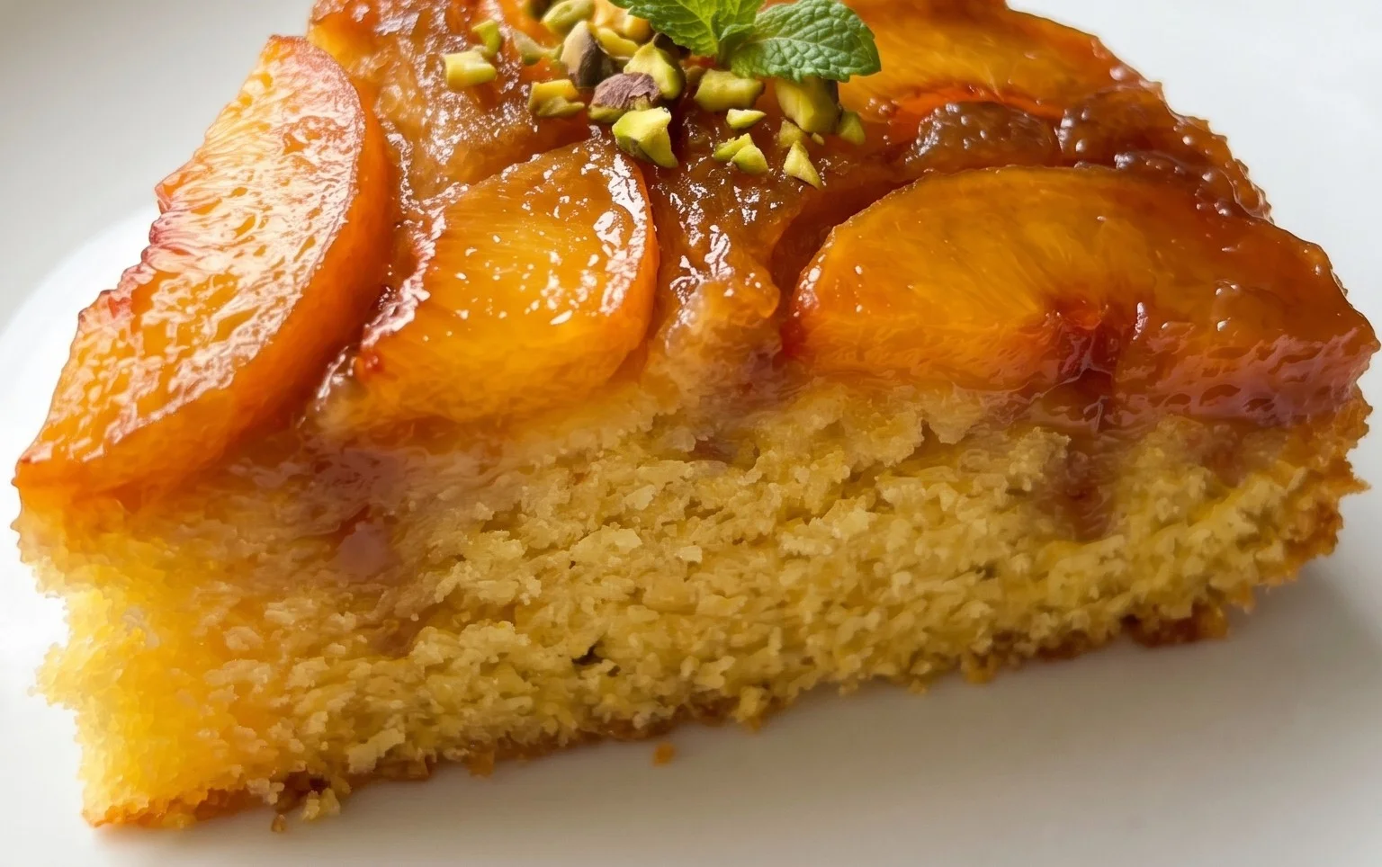 Peach Upside-Down Cake Recipe
