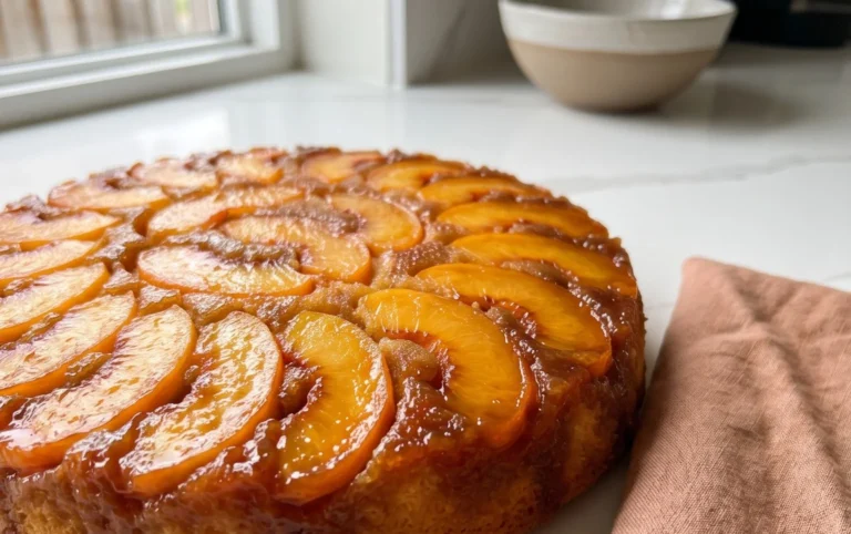 Peach Upside-Down Cake Recipe