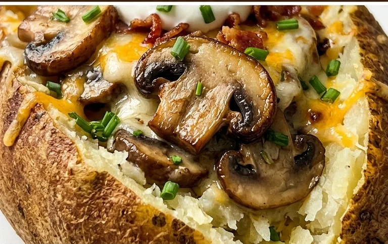 The Ultimate Stuffed Baked Potatoes with Mushrooms