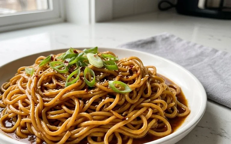 Easy Saucy Ramen Noodles