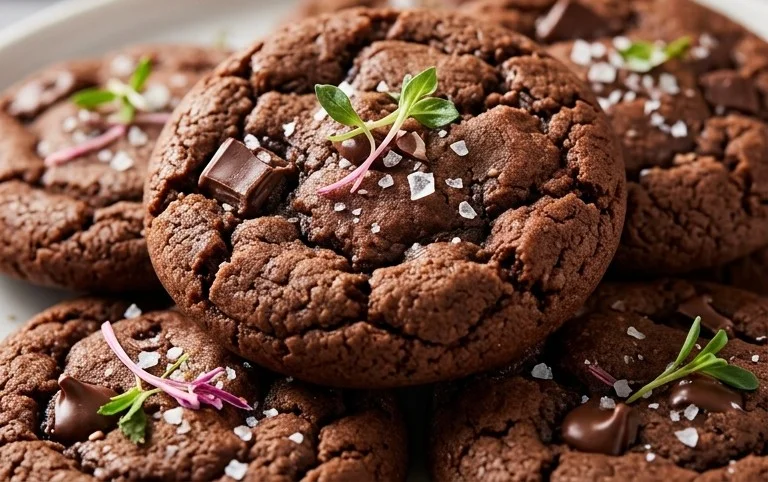 Salted Brownie Cookies