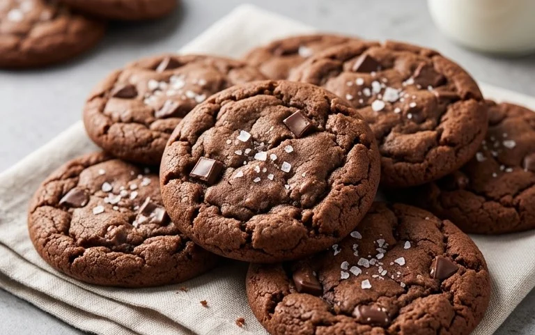 Salted Brownie Cookies