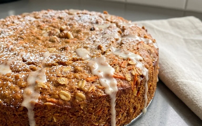 Easy Flourless Oatmeal Carrot Cake Recipe