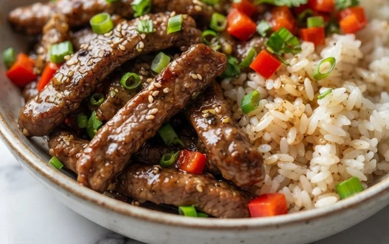 Beef Pepper Rice Bowl is a delicious meal option.