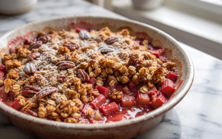 Easy Rhubarb Crisp