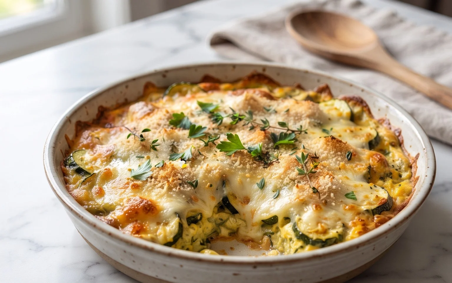 Baked Zucchini and Cheese