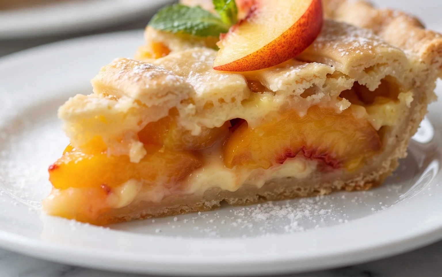 Peaches and Cream Pie