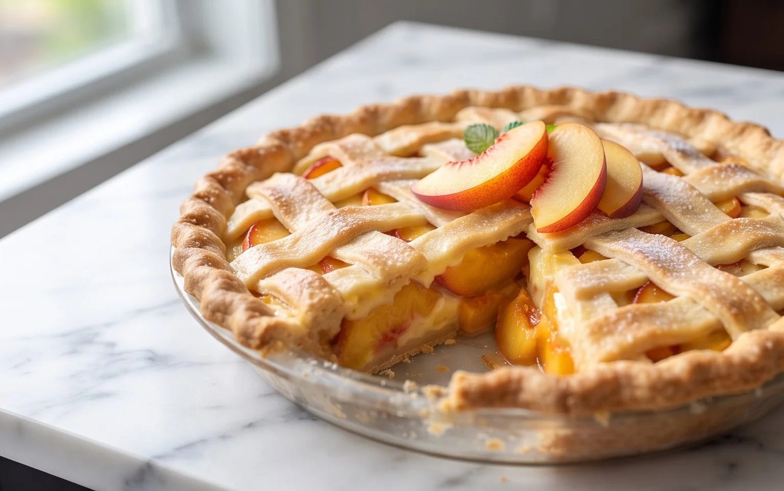 Peaches and Cream Pie