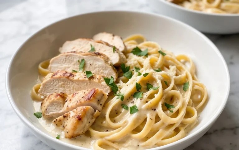 Low Calorie Chicken Alfredo