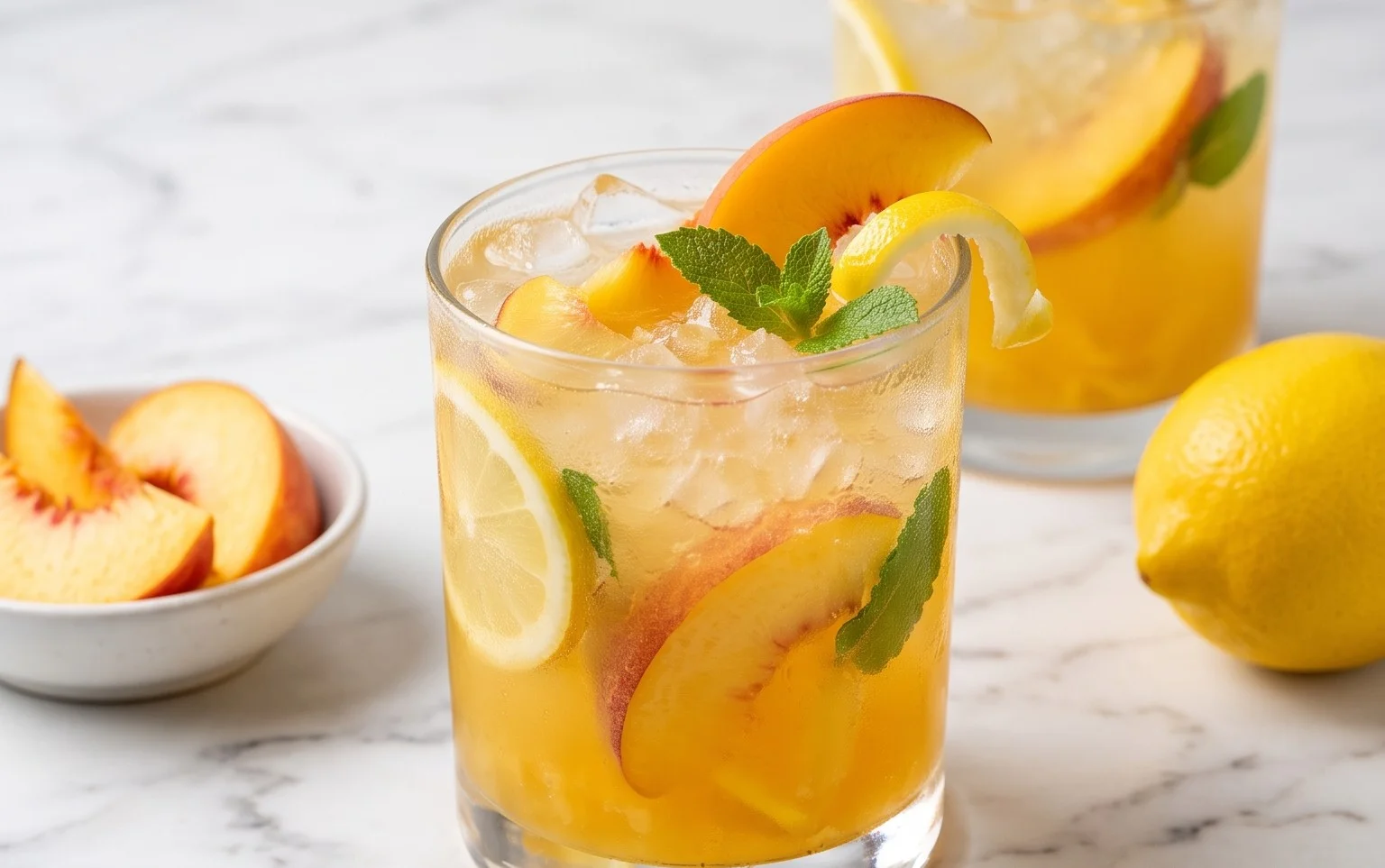 Refreshing Peach Lemonade