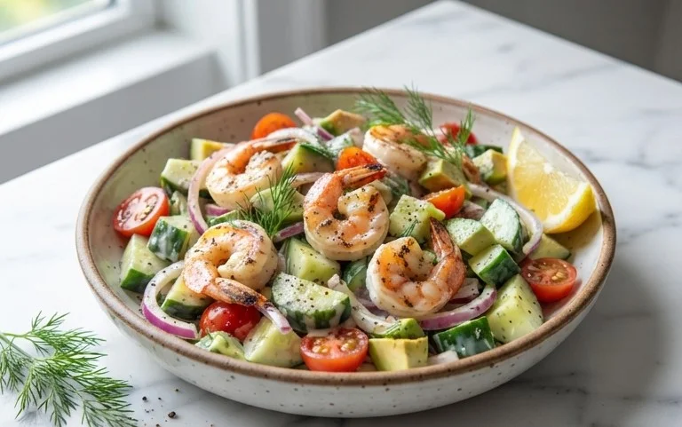 Cucumber Shrimp Salad