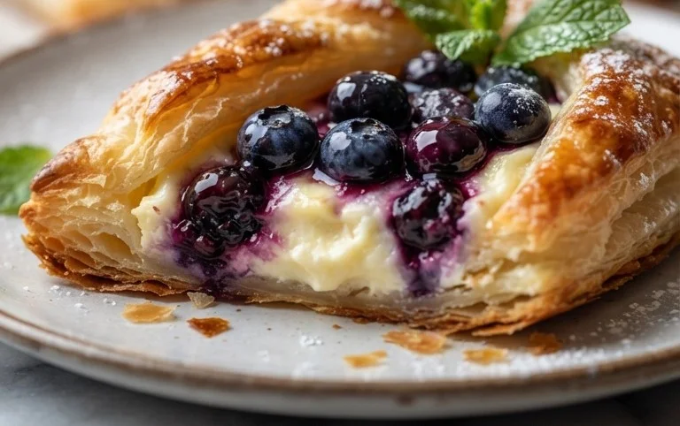 Blueberry Cream Cheese Puff Pastry
