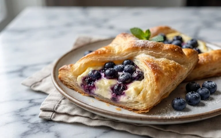 Blueberry Cream Cheese Puff Pastry