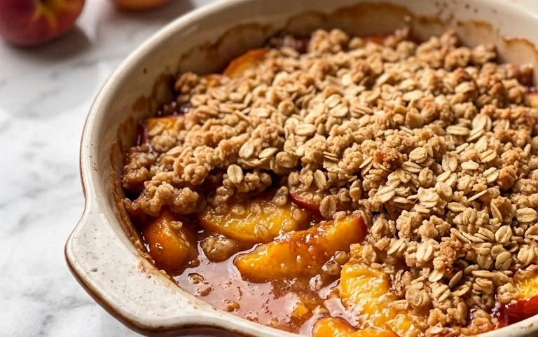 Fresh Peach Crisp Recipe