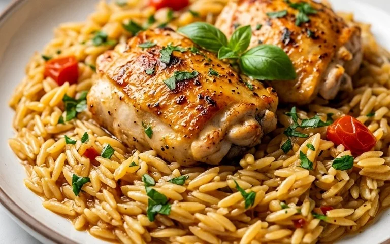 Chicken Orzo (30-Minutes, One-Pan)