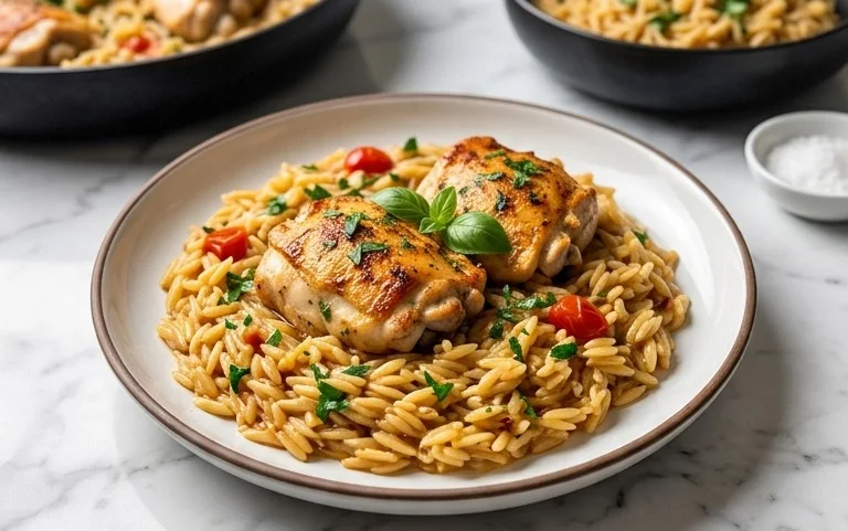 Chicken Orzo (30-Minutes, One-Pan)
