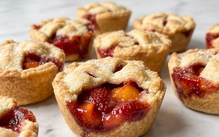 Strawberry Peach Pie Bites