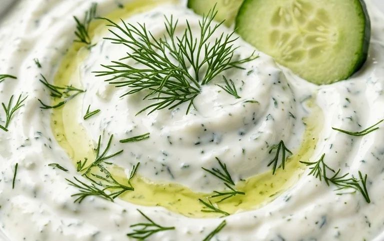 Cucumber Dip with Sour Cream and Dill