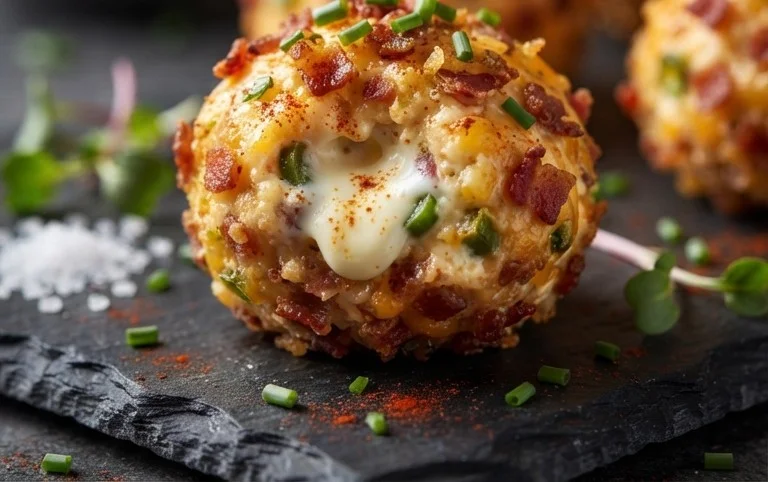 Beef Bacon Jalapeño Popper Cheese Balls