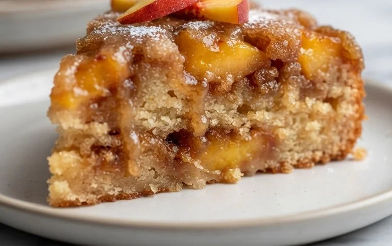 Brown Sugar Peach Cake