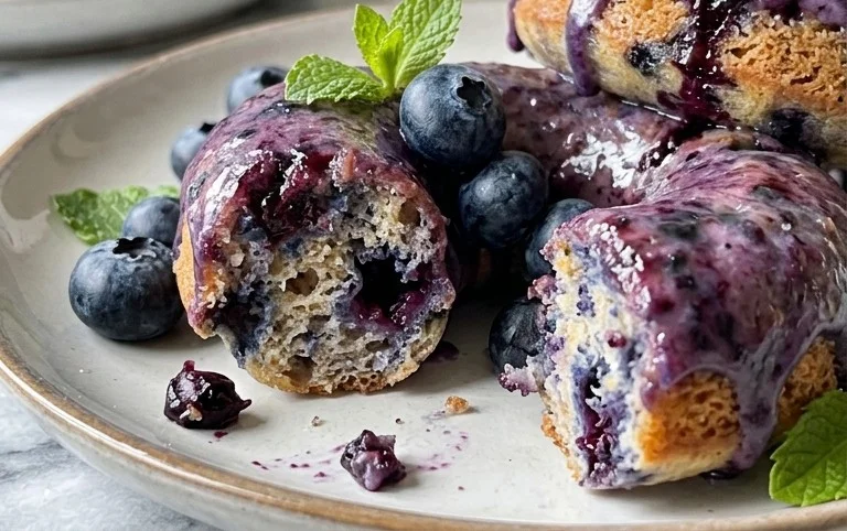 Blueberry Cake Donuts