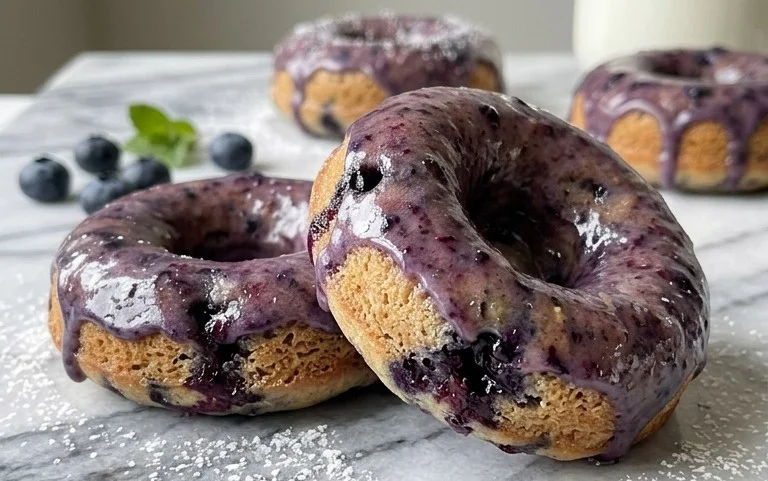 Blueberry Cake Donuts