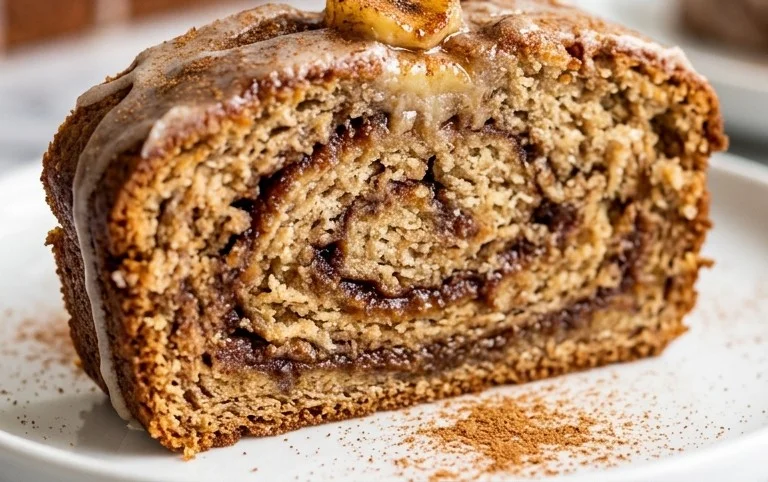 Cinnamon Roll Banana Bread