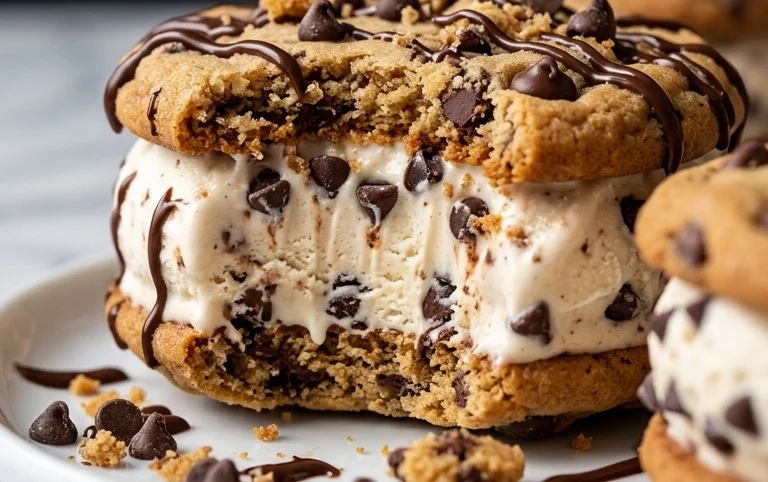 Cookie Ice Cream Sandwiches (Like a Chipwich!)