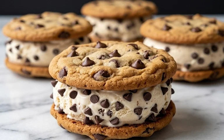 Cookie Ice Cream Sandwiches (Like a Chipwich!)
