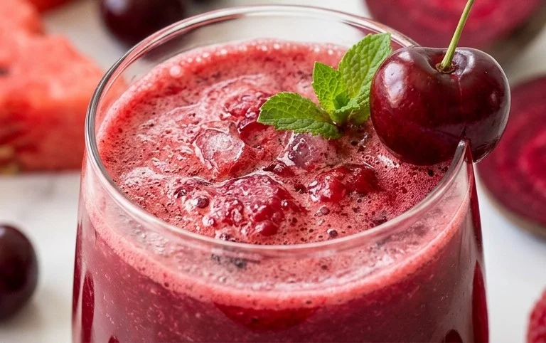 Watermelon Cherry Berry Beet Juice
