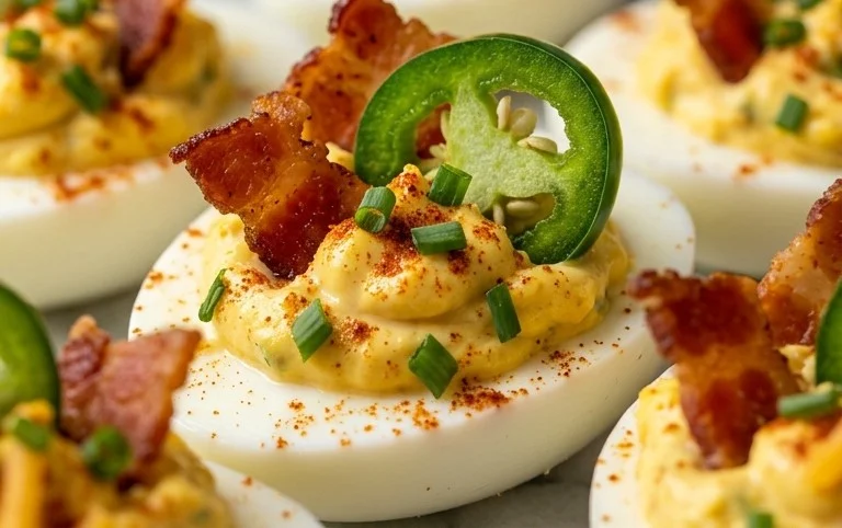 Jalapeno Popper Deviled Eggs
