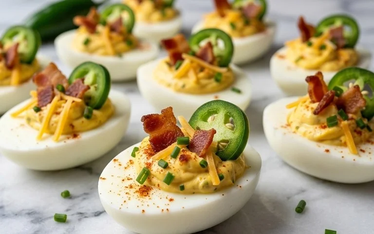 Jalapeno Popper Deviled Eggs