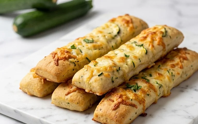 Cheesy Zucchini Breadsticks
