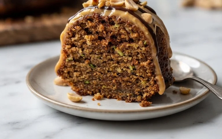 Moist Peanut Butter Zucchini Cake Recipe