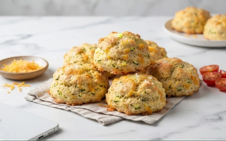 Zucchini Cheddar Biscuits